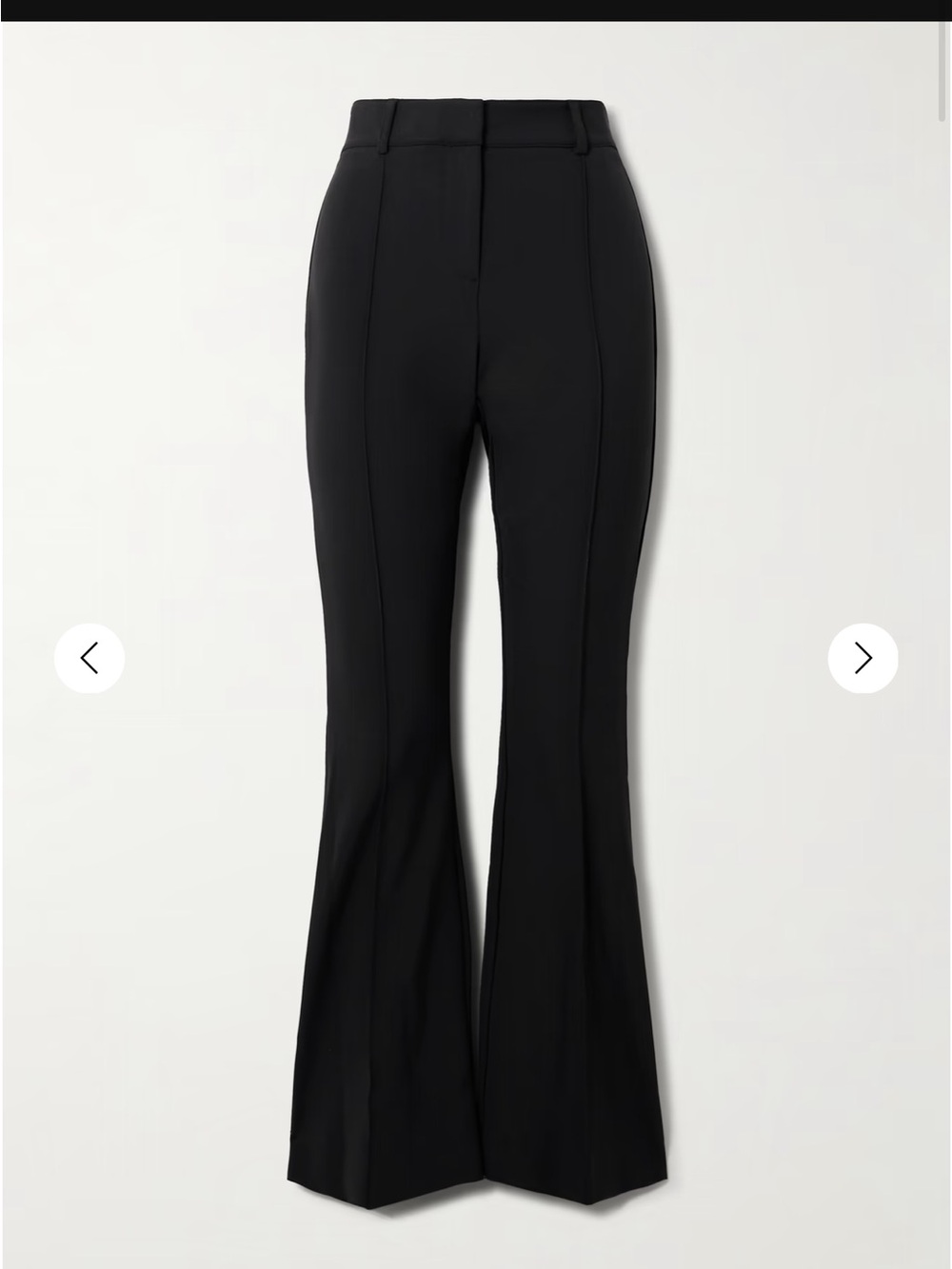 Veronica Beard Hibiscus pleated stretch-crepe flared pants